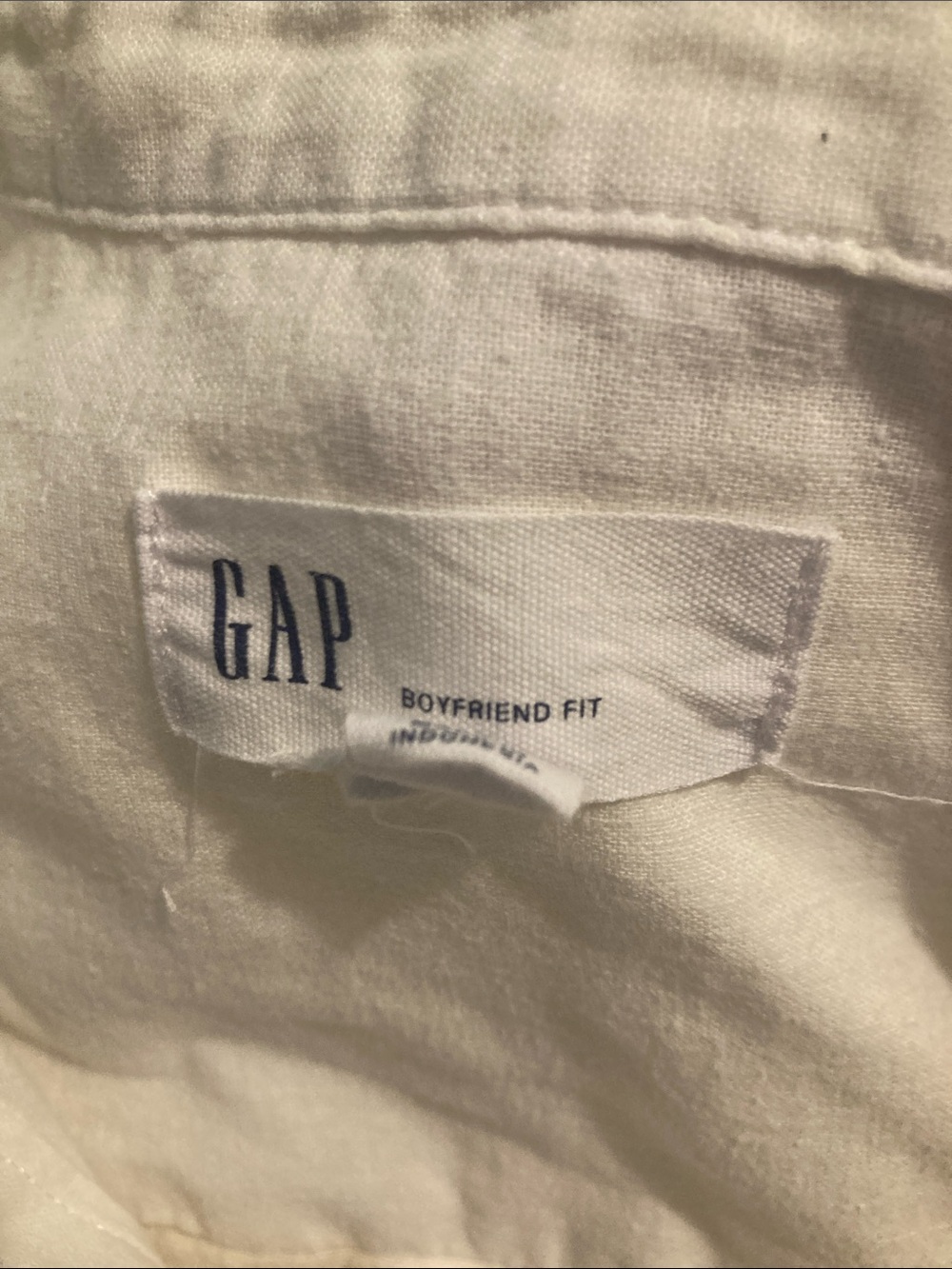 Gap boyfriend fit linen blouse optic white - Picture 2 of 2